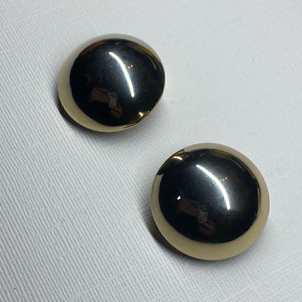 Vintage Sarah Coventry Black & Gold Clip-On Earrings